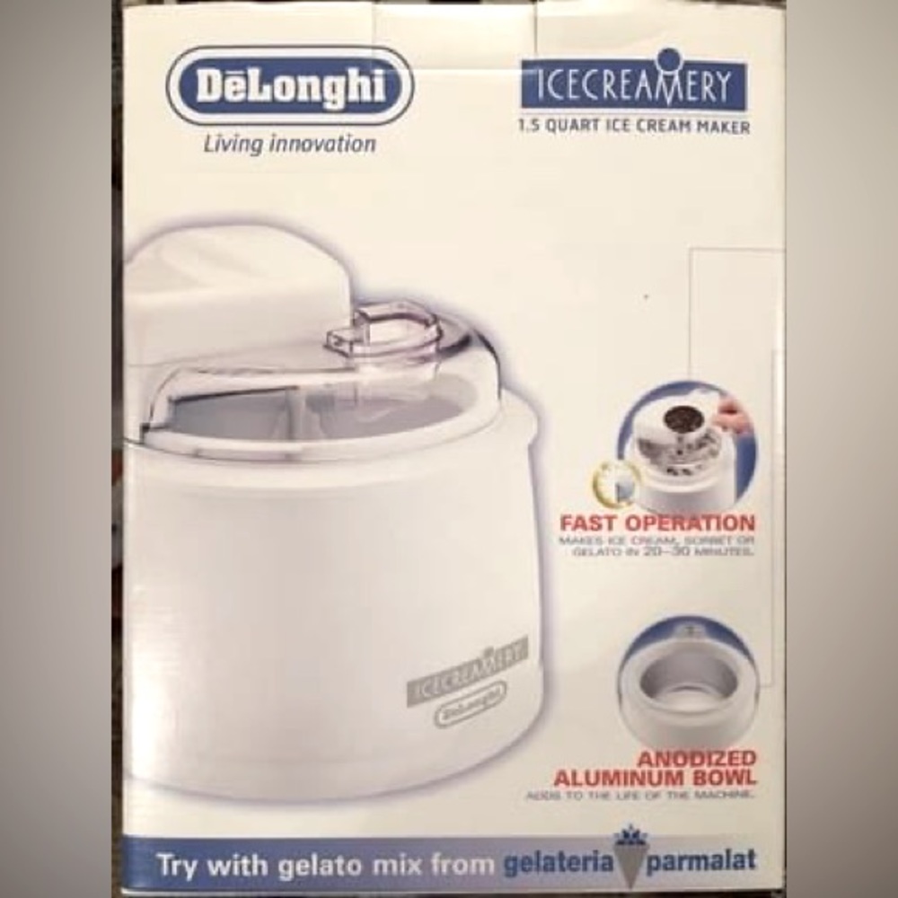 DeLonghi Ice Cream Maker, 1.5 qt., NIB